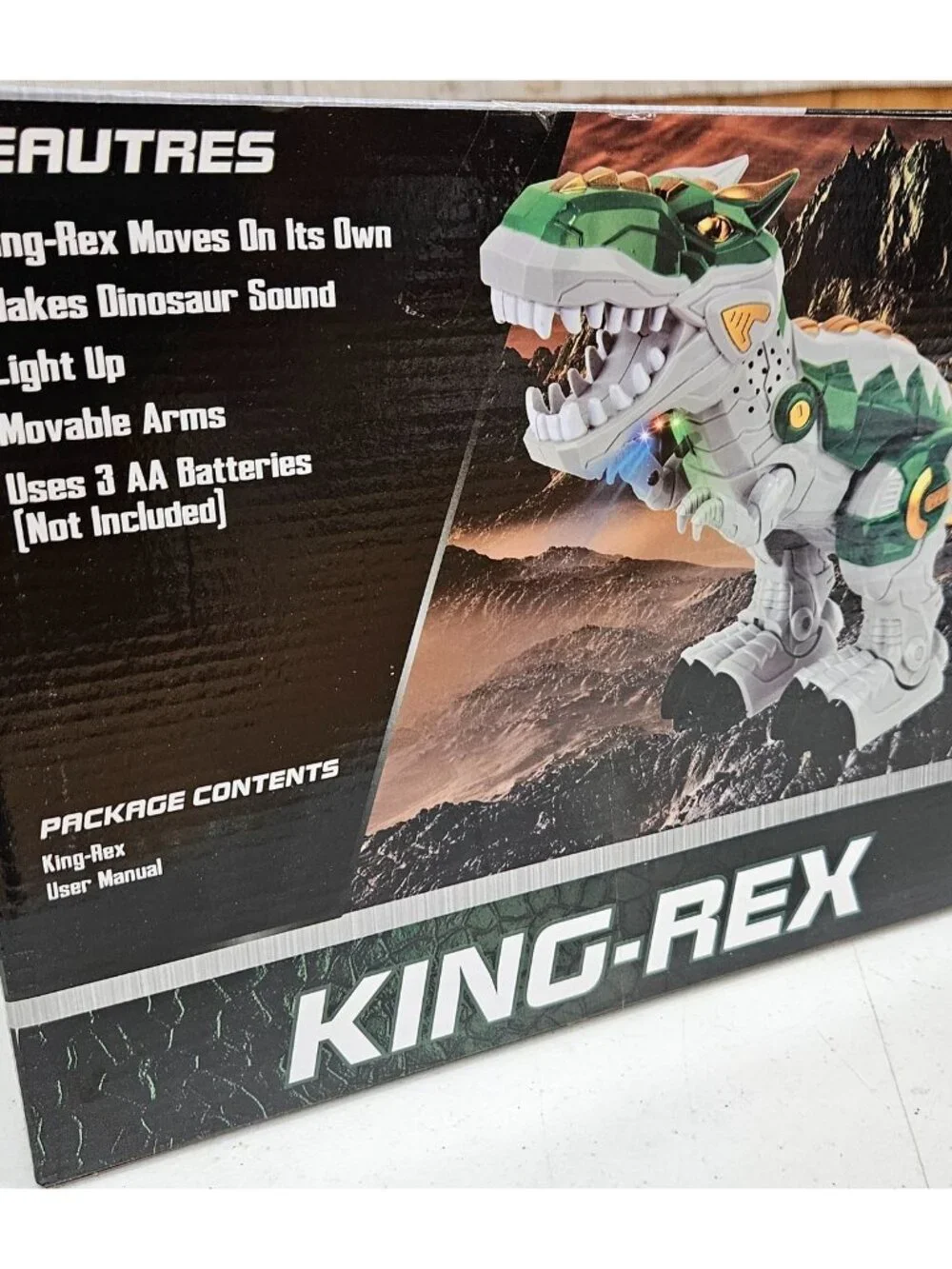 Vivitar Dinosaur Toy Robo King Rex w/ Lights Up & Sounds Electronics NEW 8+ - Picture 3 of 4